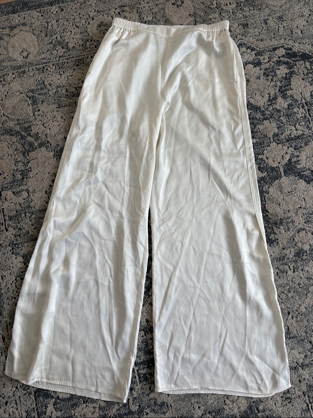 Lunya Good in Bed Silk Pajama pant  — Ivory